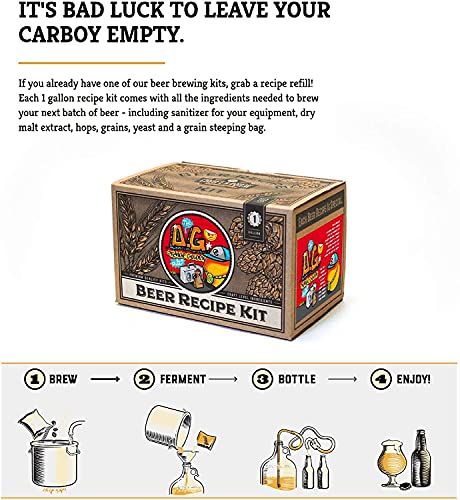 Craft A Brew Recipe Kit - Orange Golden Refill - 1 Gallon - Ingredients for Home Brewing Beer - color: O.G. Orange Golden