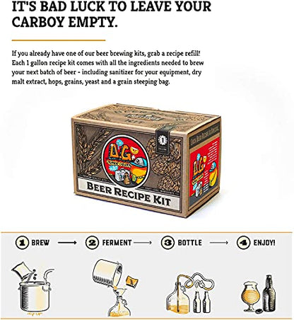 Craft A Brew Recipe Kit - Orange Golden Refill - 1 Gallon - Ingredients for Home Brewing Beer - color: O.G. Orange Golden