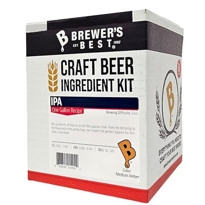Brewer's Best One Gallon Home Brew Beer Ingredient Kit (IPA (India Pale Ale))