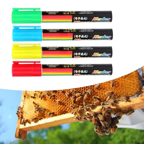 Queens Bee Marking Pen, Queens Bee Marker, Bees Marking Pen, 13.5cm 5.31in Water Based Beekeeping Markers Smooth Writing Vivids Color Easy to Use