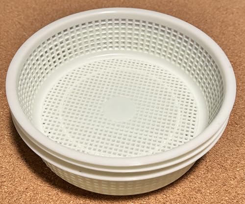 3 pcs Medium Cheese Mold for Cheese Making 1/2 qt - Soft Cheese Molds - Homemade Cheese Making Supplies - Moldes Para Queso Fresco o Panela Casero, White (Snow Mint) - color: Snow Mint