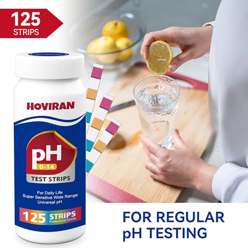 Universal pH Test Strips 0-14, 125ct Quick Reliable pH Testing Kit | Litmus Paper pH Test Strips for Soap Making & Kombucha, Liquids, Drinking Water, Aquarium, Pool, Hot Tub, Spa