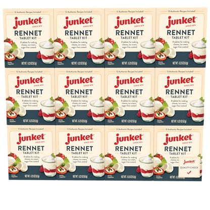 Junket Rennet Tablet Kit, 0.23 Ounces (Pack Of 12)