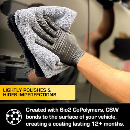Ethos Ceramic Speed Wax – SiO2 Ceramic Coating Spray for Cars – Hydrophobic Car Wax Spray Top Coat Polish – High Gloss Shine, Ceramic Spray Wax – 12+ Month Protection - color: Ceramic Speed Wax 16oz