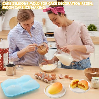 1-Pack 3D Mango Molds Silicone Set with 2 Funnels, Premium Food-Grade Chocolate Molds for Mousse, Pudding, Candy & Baking Flexible & Reusable for Easy Release & Dishwasher Safe