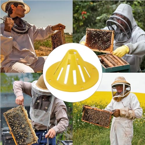 Beekeeping Entrance, Beekeeping Equipment Beehive Tool, Hives Beekeeping Equipment Beehive Tool with Lid Bee Water Sugar Feeder, Water Proof Beekeeping Supplies Tools, Beekeeping Tool for Bee Escape