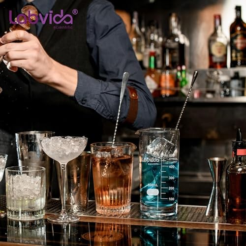 Upgrated 6 Size Low Form Glass Beaker Set, 25ml 50ml 100ml 250ml 500ml 1000ml, 3.3 Boro Glass beakers with Printed Graduation, LVA019 - style: 6 Sizes: 25/50/100/250/500/1000ml