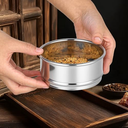 10 Mesh Lab Sieves 4" Diameter 304 Stainless Steel Wire Cloth Test Sieve for Industrial Laboratory Home - size: 10 mesh