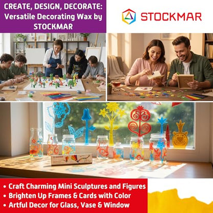 STOCKMAR Decorating Beeswax - 12 Pack (Crimson Red) - color: Crimson Red