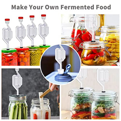 Zazolyne 5ct. S - Shape Airlock with # 6 Stopper 5pcs & Grommets 10pcs,Bubble Fermentation Airlock for Brewing Wine Making Sauerkraut Kimchi (Improved Version) - size: 5pcs Airlock+5pcs Stoppers+10pcs Grommets