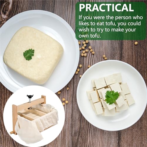 Wooden Tofu Press Mold: Homemade Tofu Maker Pressing Mold, Soybean Curd Making Machine, Cheese Maker Set for Home Kitchen, Tofu Making Kit for Tofu Lover Tofu Press Mold Box