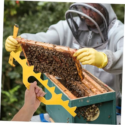 GALPADA Plastic Beehive Frame Spacer Tool for Beekeeping Sturdy Hive Scraper Strip 10-Pack Plastic Frame Holder for Honey Production