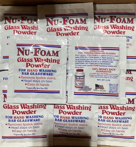 Nu-Foam Glass Washing Powder (100 Packets) - style: 100 Packets