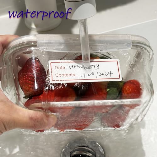 300 PCS Removable Freezer Labels, 1 x 3 Inch Food Labels to Write on Food Storage Stickers Date Label, Waterproof Oil Resistant Canning Labels Jar Labels Freezer Paper Label, Clean Leaves No Residue - color: Multicolor, 1'' X 3''