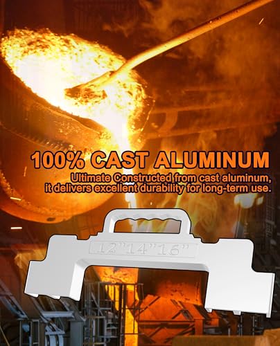 3-in-1 Framing Tools, 12“, 14”, 16" On-Center Layout Framing Spacing Tool, Cast Aluminum Layout Jig for Walls, Roofs, Floors, Ladders, and Decks.