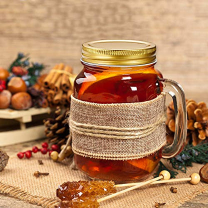 Chuangdi 30 Packs Mason Jar Lids Bulk Regular Mouth Canning Lids Leak Proof Secure Mason Storage Solid Caps(Gold,Steel) - color: Gold