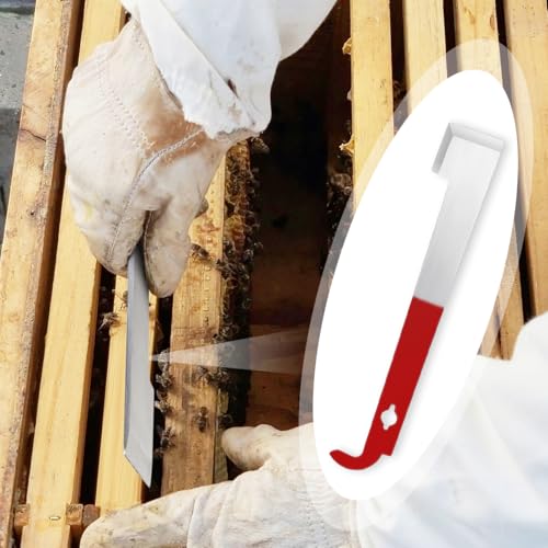Tenalleys Stainless Steel Beekeeping Hive Tool Frame Lifter and Scraper J Hook Tool (1 Pack) - color: 1 Pack