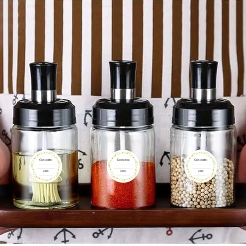Dissolvable Canning Labels for Mason Jars,1.5 Inch Dissolvable Food Stickers Removable Freezer Food Date Labels for Food Containers(Pack-200) - size: 1.5 inch