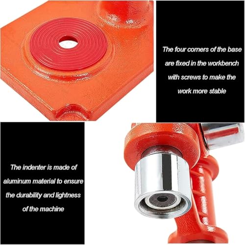 Manual Beer Capping Machine, Bottle Cap Pressing Machine with 26Mm Round Bottles Caps, High-Efficiency Capping and Adjustable Height Design, No Need Electricity for Homebrew Beer and Soft Drinks,M - size: Medium