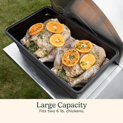 Cuisinart XL Collapsible Marinating Container, Large Capacity Grill Accessories Perfect for BBQs and Tailgates, Marinade and Brining Prep, Collapsible Silicone for Easy Storage (Pack of 4) - size: (Pack of 4)