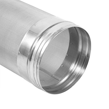 AUNMAS Beer Dry Filter, 300 Stainless Steel Homebrew Beer Wine Strainer Mesh Keg with Small Hanging Hoop for Home Beer Brewing Kettle, 11 x 2.7Inch