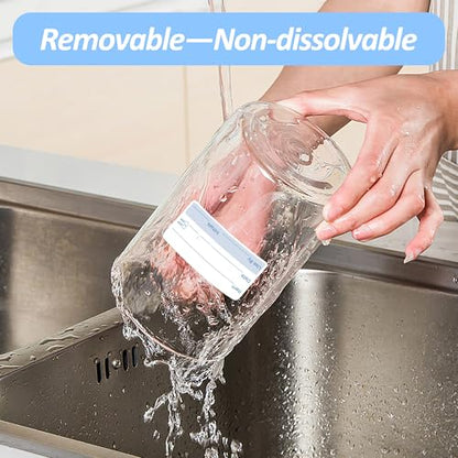 2 Rolls 1000 Pcs 1 X 2 inch Removable Food Date Sticker Labels, Easy to Write for Freezer, Refrigerator Food Containers Date Sticker, Leftover Labels (New-Blue-Red-US) - style: New-Blue-Red-US