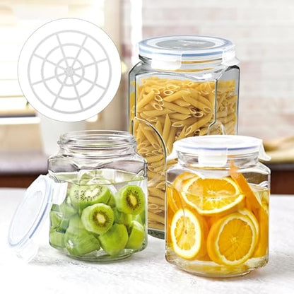 5pcs Fermenting Jar Mesh Presser, Wide Mouth Pickle Can Press Mesh Plate Fermenting Presser Practical Weights for Canning, Pickling, and Fermentation