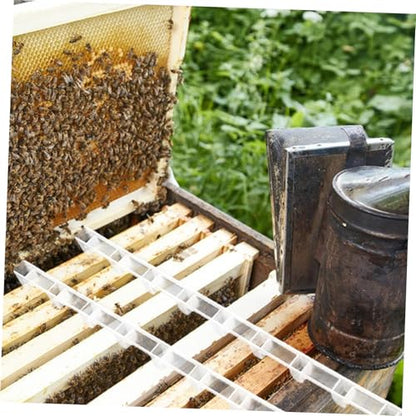 Gatuida 10pcs Plastic Beehive Frame Ends Spacers Bee Raising Tools Beekeeping Equipment Hive Management Accessories for Beehive Spacing and Protection