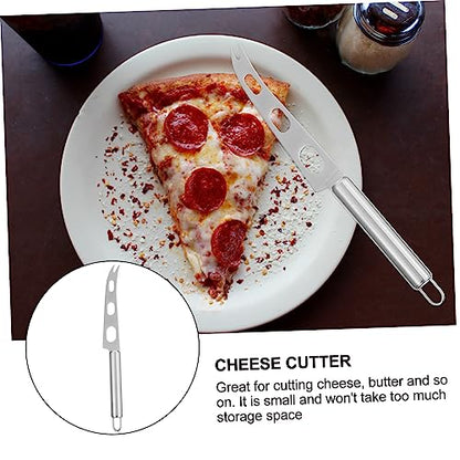 Abaodam 2Pcs Stainless Steel Cheese Spatula Portable Manual Butter Cutter Baking Supplies for Home and Restaurant Use Durable Easy to Clean Kitchen Tool