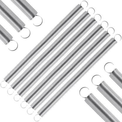 6pcs Extension Springs,0.03"x0.4"x6.5" 304 Stainless Steel Extension Springs with Hook Ends 6.5inch - size: 0.03"x0.4"x6.5"