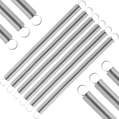 6pcs Extension Springs,0.03"x0.4"x6.5" 304 Stainless Steel Extension Springs with Hook Ends 6.5inch - size: 0.03"x0.4"x6.5"