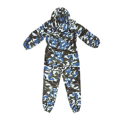Beekeeping Suit for Beginners - Polyester Beekeepers Suit with Veil Hood and Removable Hat, Full Body Protection for Safe Beekeeping Activities
