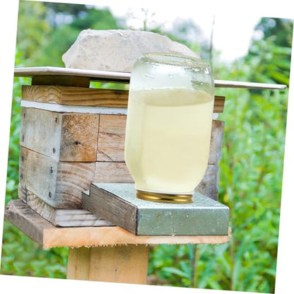 VICASKY 5pcs Beehive Water Feeder Lids Easy Install Bee Watering Station Hydration for Bees Sturdy Design for Beekeeping Supplies Portable Hive Entrance Accessory