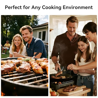 Newise Bluetooth Wireless Meat Thermometer with Smart APP, Long Range & Fast Charge, Digital Food Thermometer for Grill, Oven, Smoker, Perfect Father Day Gifts - style: 1 Probe