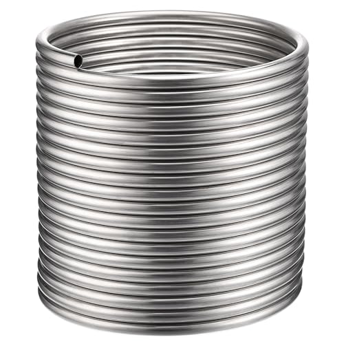 Vigorous Wort Chiller, 1/2" x 50 Ft Food Grade 304 Stainless Steel Coil, Water Chiller for Ice Bath Beer Brewing Tubing Coil, Stainless Steel Immersion Chiller - size: 1/2" x 50 Ft Wort Chiller