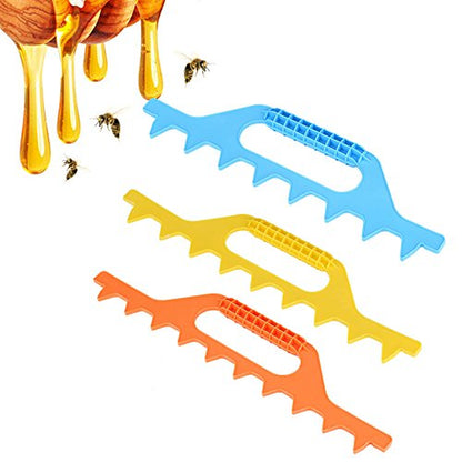 Huhushop Plastic Hive Frame Spacer Beehive Spacing Tool Beekeeping Equipment, 7/8/9 Frames(Yellow)