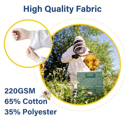 Professional Bee Suit for Men Women, Beekeeping Suit with Glove &Ventilated Hood, Multi-Size Outfit for Bee Keeper Catcher Christmas Costume (XL for 5'7"-5'11") - style: Xl for 5'7"-5'11"