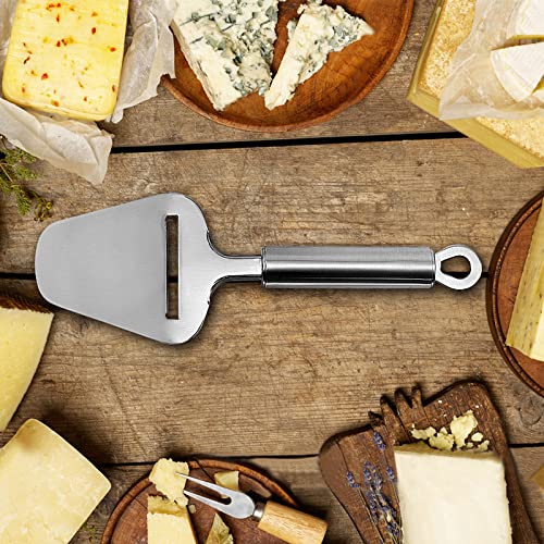 TOPULORS Stainless Steel Cheese Slicer, Heavy Duty Cheese Plane Cutter Shaver Server for Semi-Soft, Semi-Hard & Block Cheese
