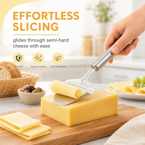 2pcs Cheese Peeler,Cheese Shaver,Cheese Slicer,Cheese Plane,Cheese Slicers For Block Cheese,Stainless Steel,For Cutting Butter Or Chopping Citrus Fruits, Carrots, And Other Hard Vegetables