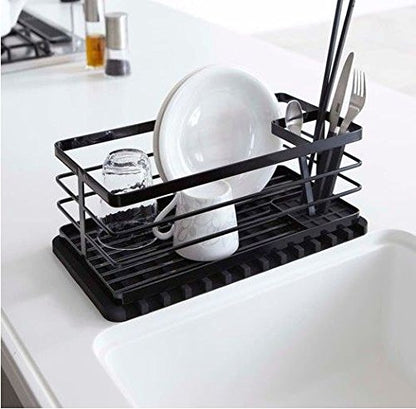 Self-Draining 2 in 1 Silicone Drying Mat and Trivet by Modern Joe's. Premium Space Saving Dish and Glassware Silicone Mat. Made from Food-grade, Dish Washer Safe and Heat Resistant (Black) - color: Black