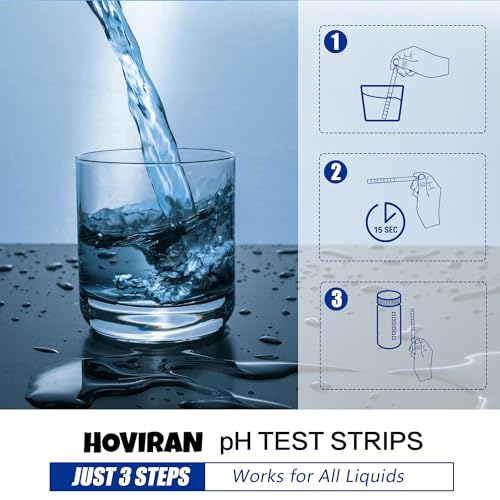 Universal pH Test Strips 0-14, 125ct Quick Reliable pH Testing Kit | Litmus Paper pH Test Strips for Soap Making & Kombucha, Liquids, Drinking Water, Aquarium, Pool, Hot Tub, Spa