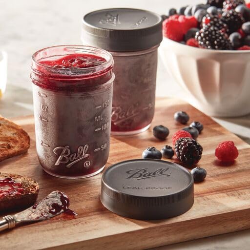 Ball Mason Jar Leak-Proof Lids, Regular Mouth, 6 CT (Pack of 12) - color: Regular, size: 6 Count (Pack of 12)