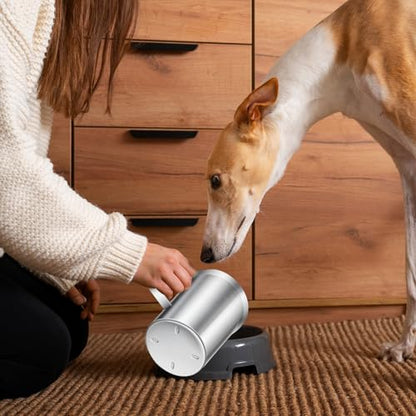 4Cup Dog Measuring Cup,Stainless Steel Measuring Cup,Pet Food Measuring Scoop for Dogs, Cats, Birds and Small Pets,Kitchen use-Ideal for Dry Food & Treats (4CUP) - size: 4CUP