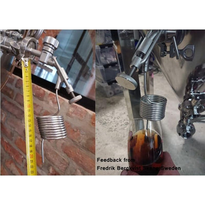 1.5"TC Sample Valve 304 Stainless Steel Sanitary Clamp Brewing Sample Valve Homebrew Conical Fermenter(A) - color: A