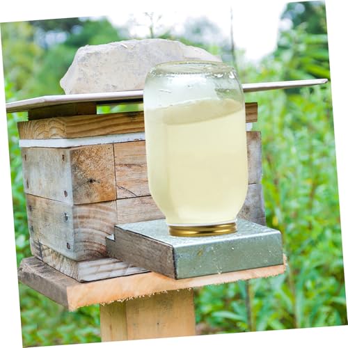 Outanaya 5pcs Bee Water Feeder Lids for Beehive Entrance Easy to Install Reusable Watering Station Versatile Beekeeping Supplies for Hydration and Feeding Needs