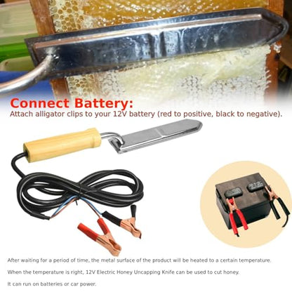 Beekeeping Tools Stainless Steel Uncapping Knife 12V Uncapping Knife Beekeeping Supplies