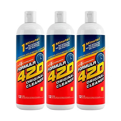 Formula 420 Glass Metal Ceramic Pipe Cleaner 12 Oz. 3 Pack - size: 12 Fl Oz (Pack of 3)