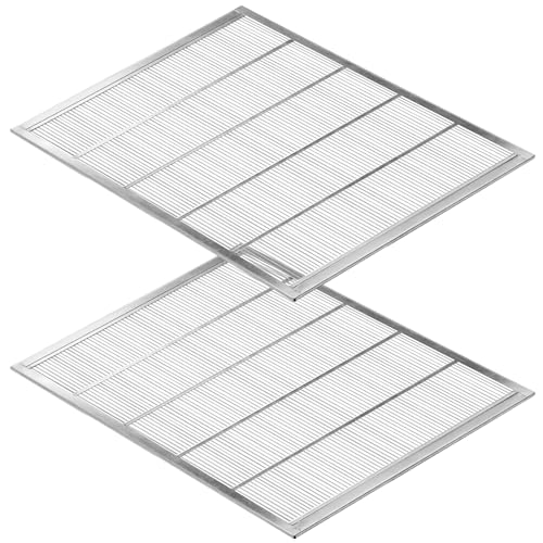 2 Pack 10 Frame Metal Queen Excluder, Galvanized Steel Beehive Queen Excluder for Langstroth Hives, Beekeeping Supplies Tools - size: 10-Frame 2Pack