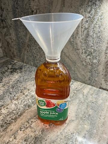 JBK Funnels Kitchen Tool Narrow Spout – Easy, Mess-Free Filling for Bottles, Milk Jugs, Squeeze Containers, Mini Plastic or Metal Jars, Mason Accessories – Clear 5.75" x 4.13" - 1 Pack