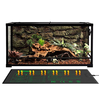 iPower GLHTMTPROLX2 2 Pack Upgraded Carbon Film 48" x 20.75" Seedling Heat Mat Durable Waterproof Indoor Warm Hydroponic Plant Germination Starting Pad - size: 48" x 20.75"(x2), style: Upgraded Carbon Film